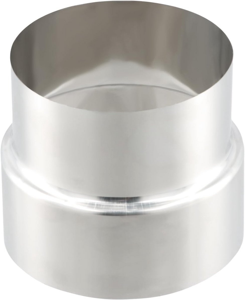 Reductie Kachelpijp 110mm naar 100mm RVS Rookgas Adapter Verloopstuk