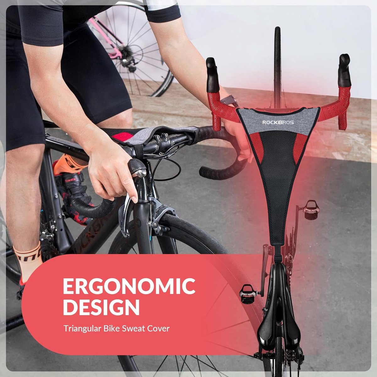 Fiets Zweetvanger voor Hometrainer en Crosstrainer - Zweet Absorberend en Ademend