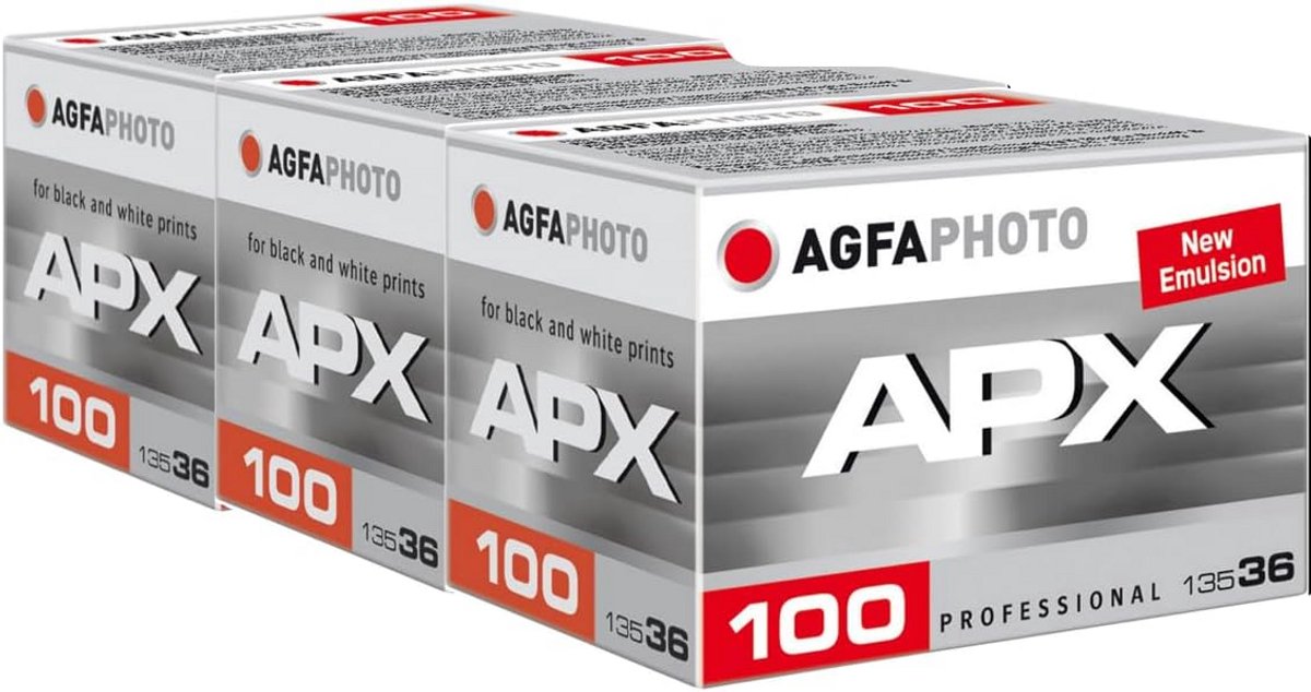 3x Zwart-Wit Film Rolletjes voor Analoge Camera - ISO 100 Negatief Film