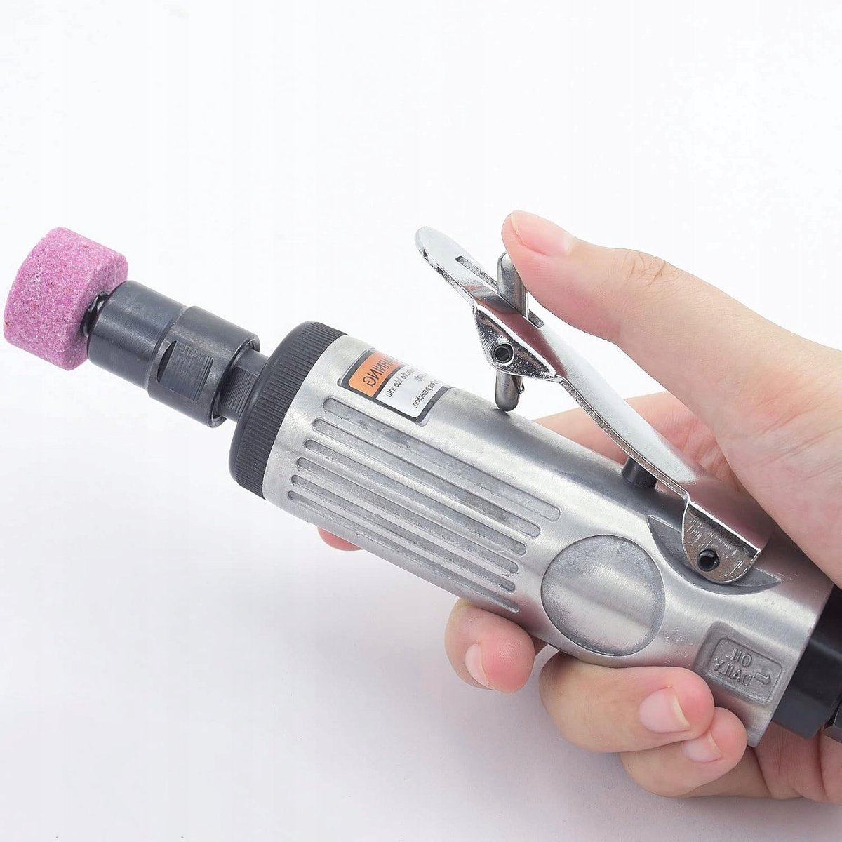 Luchtslijper - Pneumatische Slijpmachine - 25000 RPM Snelheid - 10 Slijpkoppen Set - Ideaal voor Ontbramen & Polijsten - Voor Metaal, Hout & Kunststof – foto 3