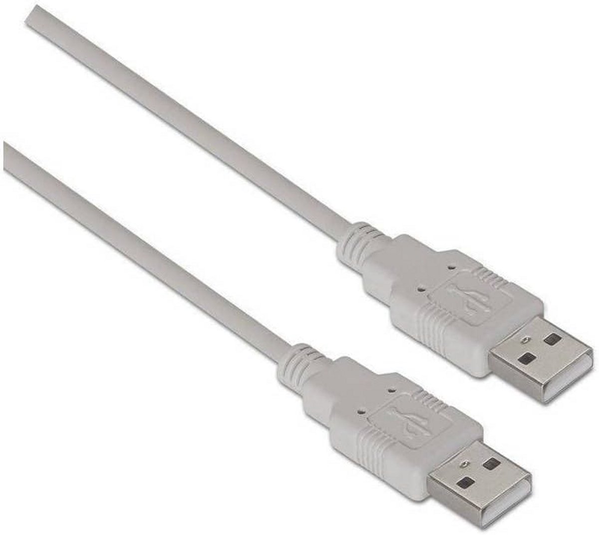 USB 2.0-kabel 1 m voor buitenbehuizing - Beige