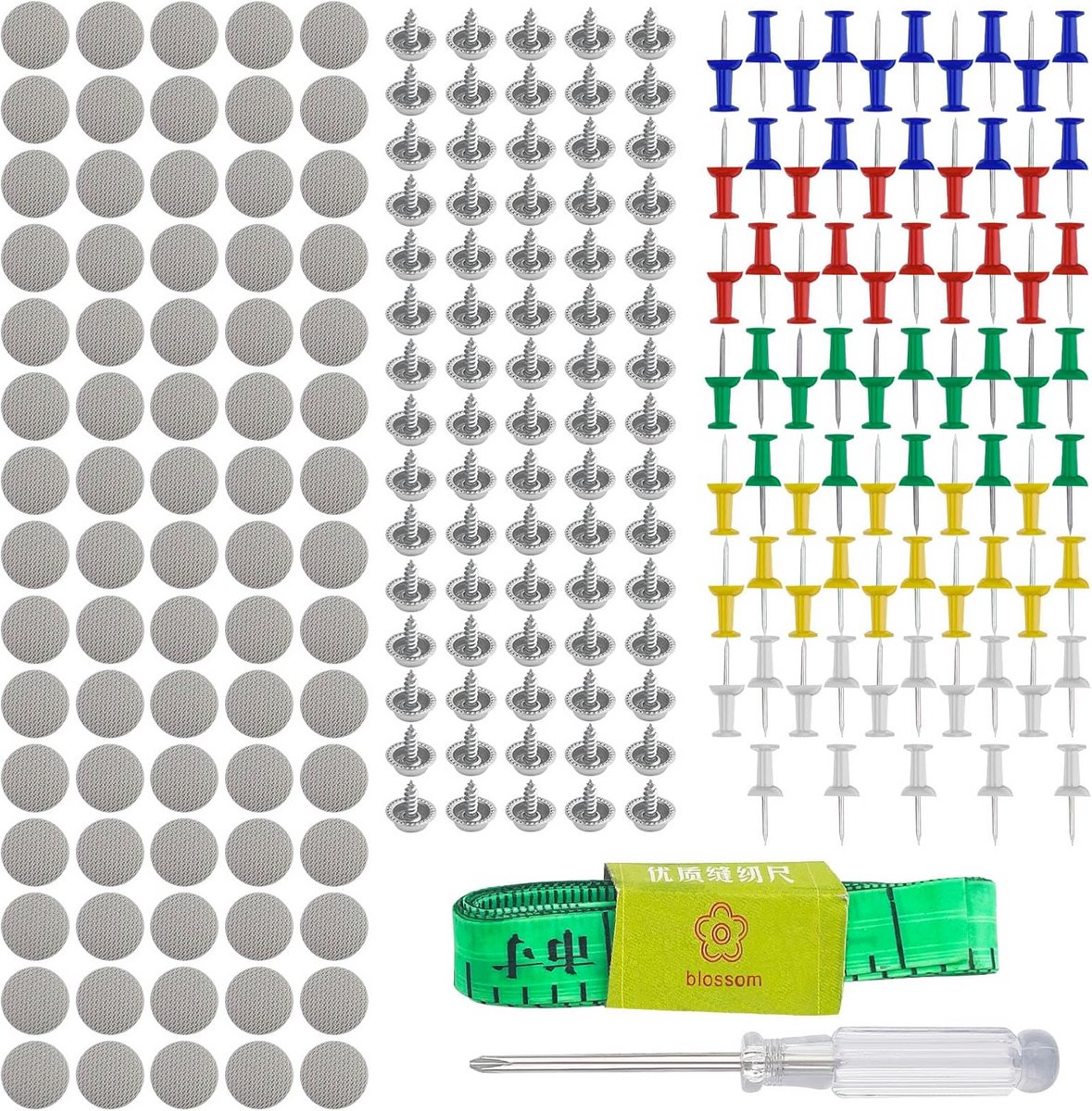 90 Stuks Dakhemel Reparatie Set Knoppen - Fix Uw Auto Hemelbekleding Zelf