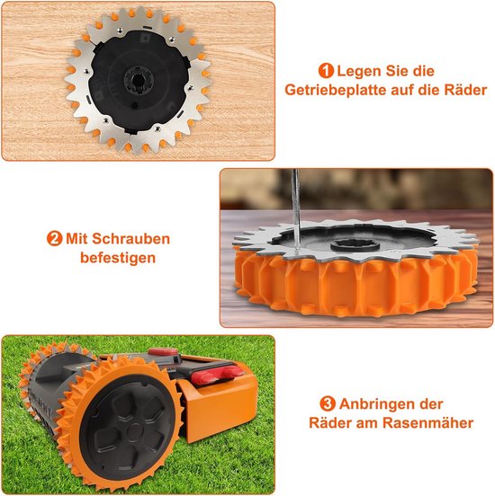 Off-road Wielen voor Robotmaaier - Meer Grip en Vermogen — afbeelding 3