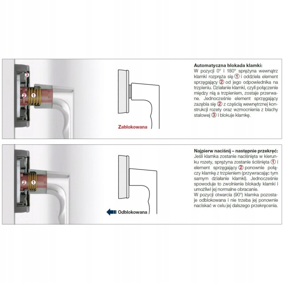 Hoppe Hamburg SecuForte kozijngrendel met sleutel, wit aluminium