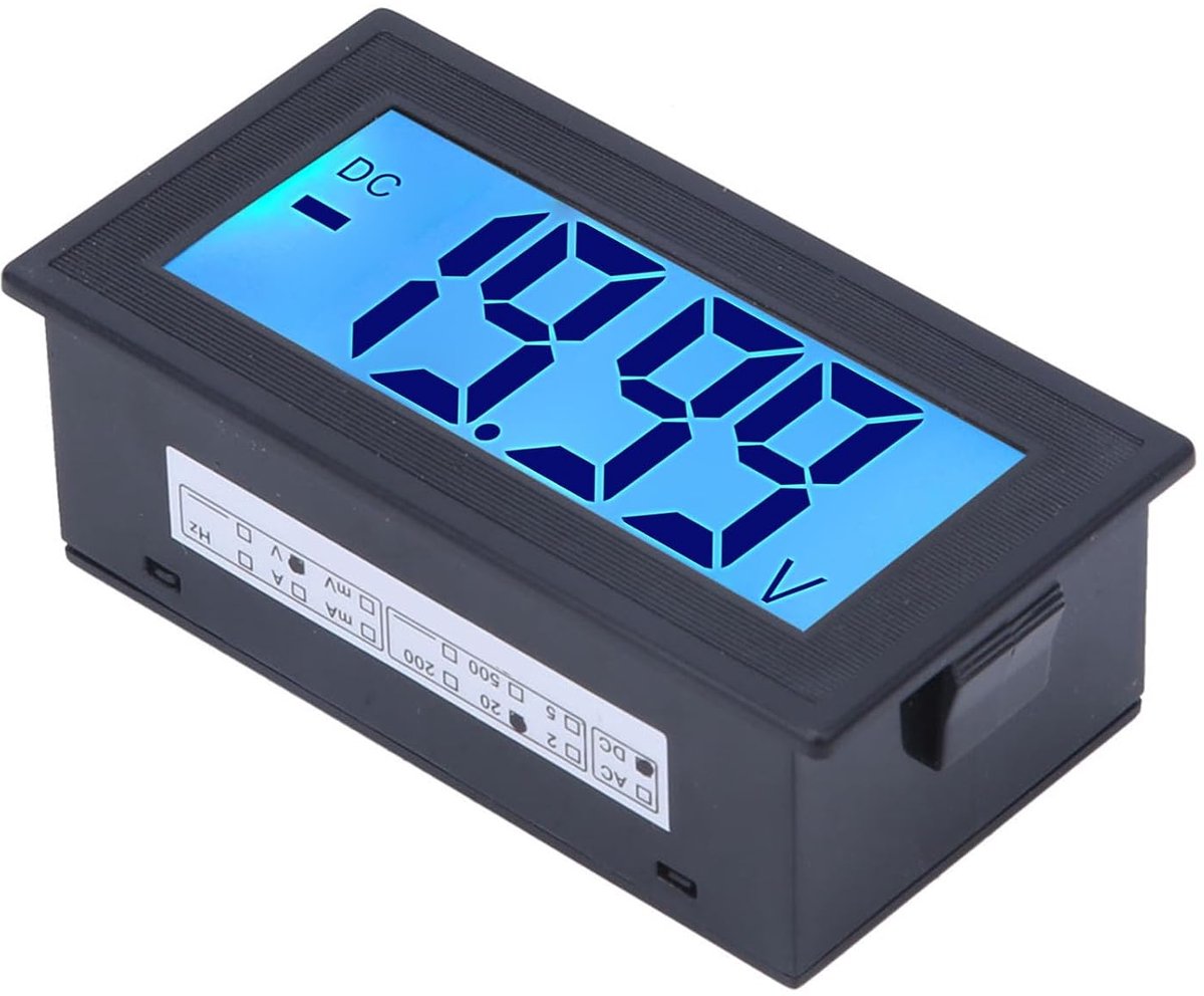 DC Digital Voltmeter - LCD Display Voltage Meter - AC Power Supply 0-500V (DC0-20V)