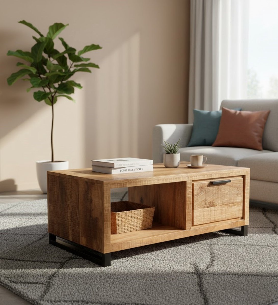 Salontafel 110x60x45 cm - Medahomestore