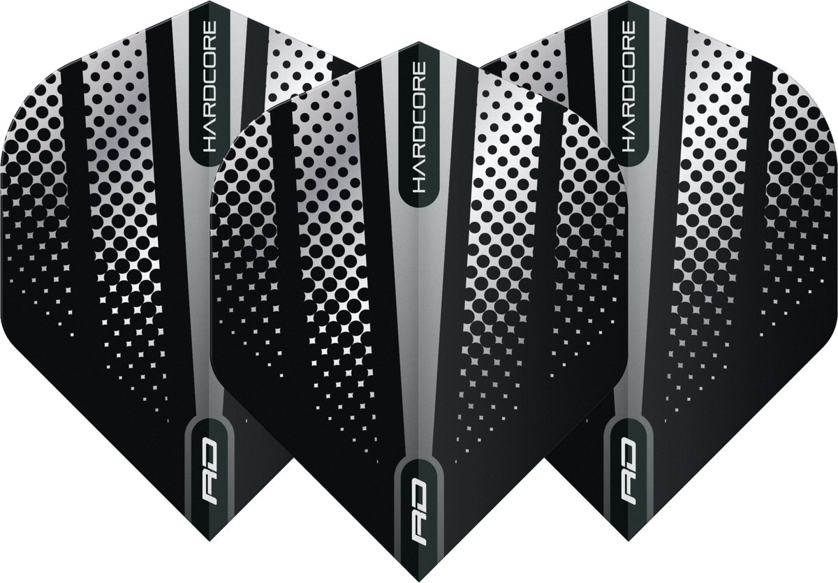 Red Dragon Hardcore Radical Black Flash - Dart Flights