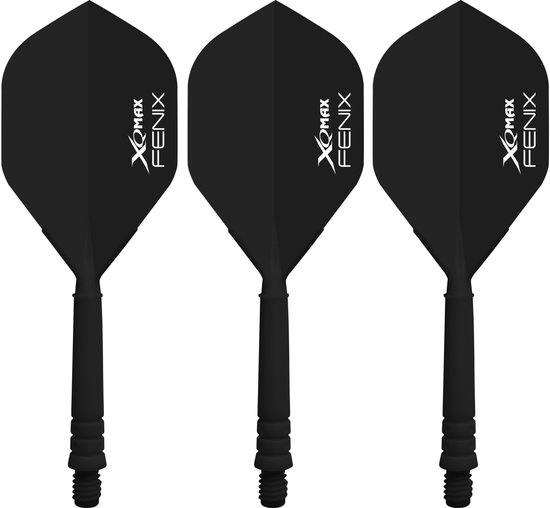 XQ Max Fenix Bar Flights Black Standard - Dart Flights