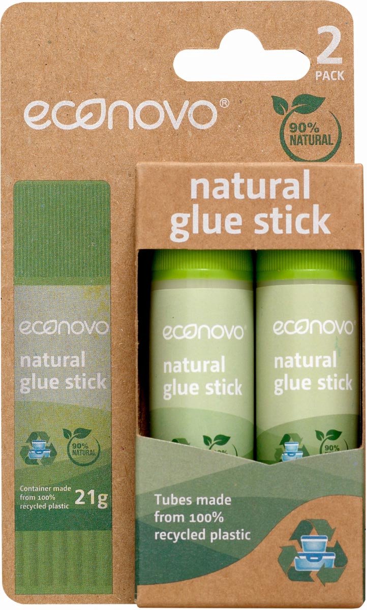 Econovo plakstift | 21g | blister van 2 stuks