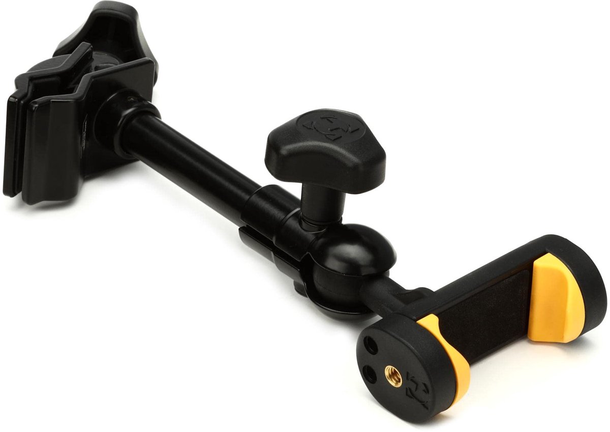 Unyqoos® Universele smartphonehouder met cold-shoe-adapter en cameradraad