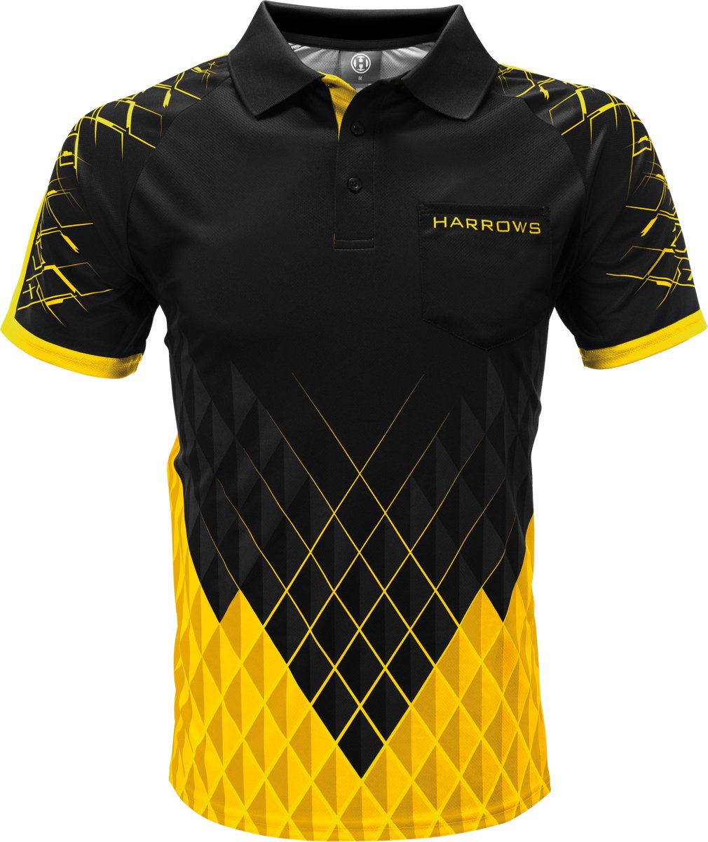 Harrows Paragon Dartshirt Yellow - Dart Shirt L