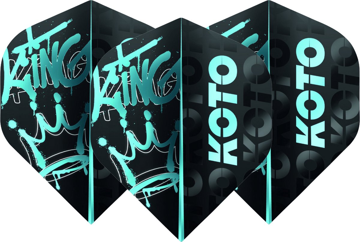 KOTO Rebel Royale Aqua OG NO2 - Dart Flights