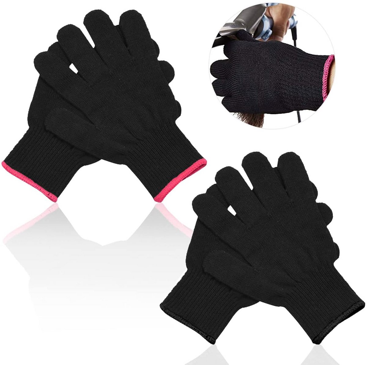 2 Paar Hittebestendige Handschoenen voor Stijltangen en Krultangen