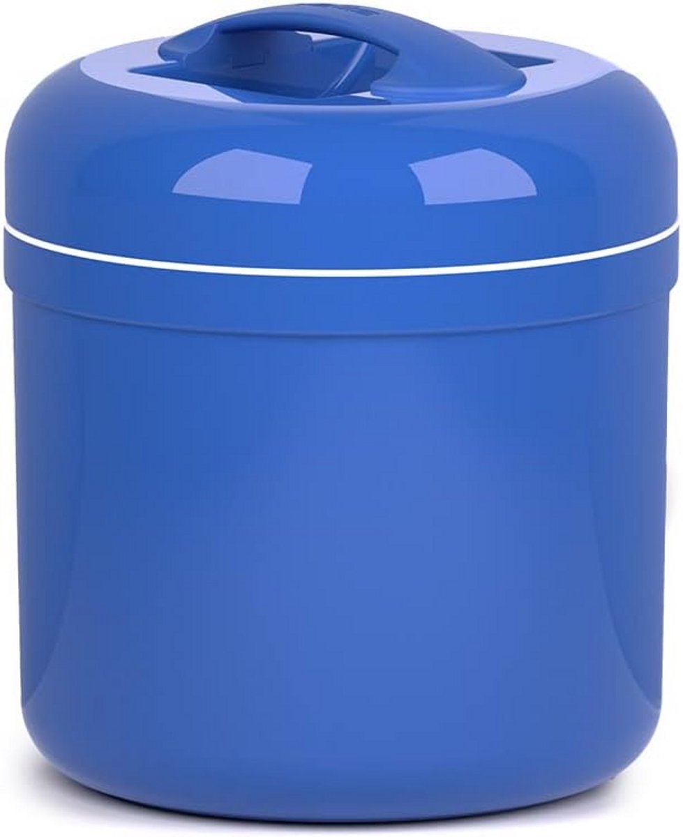 Grote Opbergbox 4 Liter - Blauwe Lunchtrommel voor Voedsel