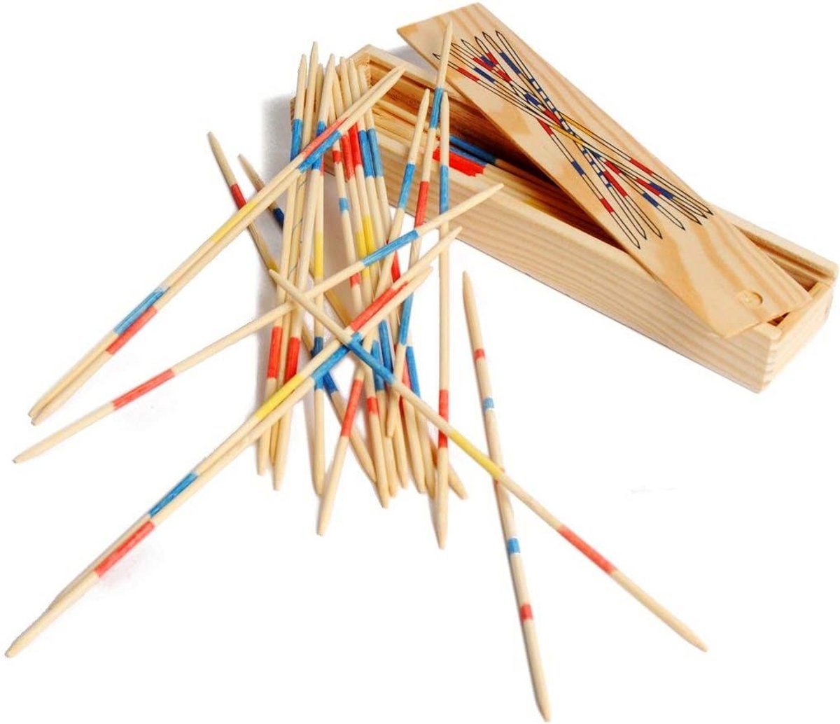 Houten Kistje met Schuifdeksel voor Spelletjes of Opslag - Compact 19 cm