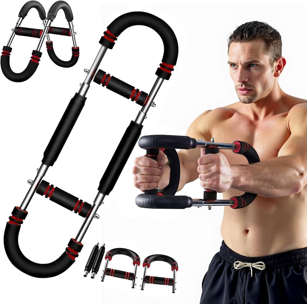 Verstelbare Armtrainer en Krachtspanner voor Borst, Arm- en Beentraining