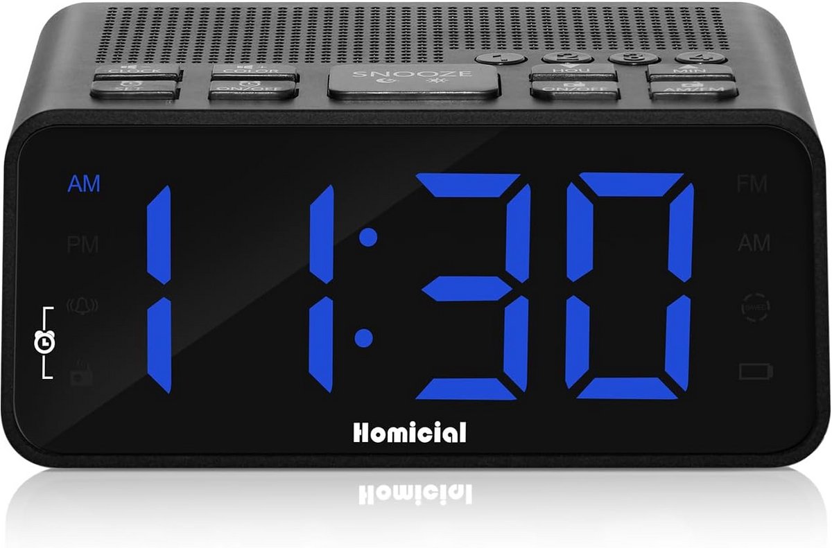 Digitale Wekker met AM/FM Radio, LED Display en Sleep Timer