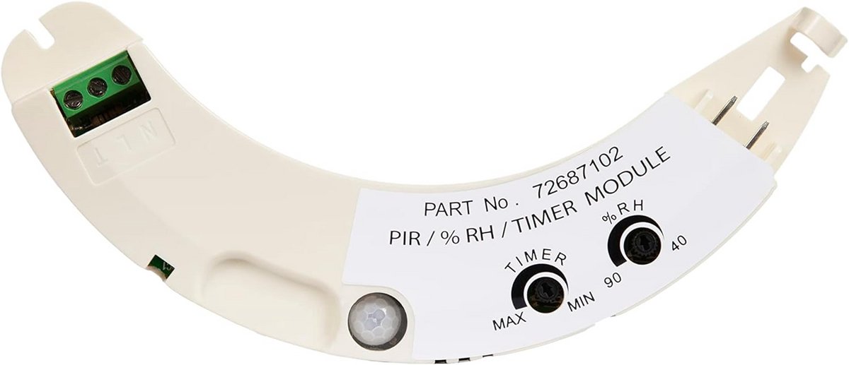 Plug-in Vochtigheids-, Bewegingsmelder & Timer Module voor Ventilator - Instelbaar