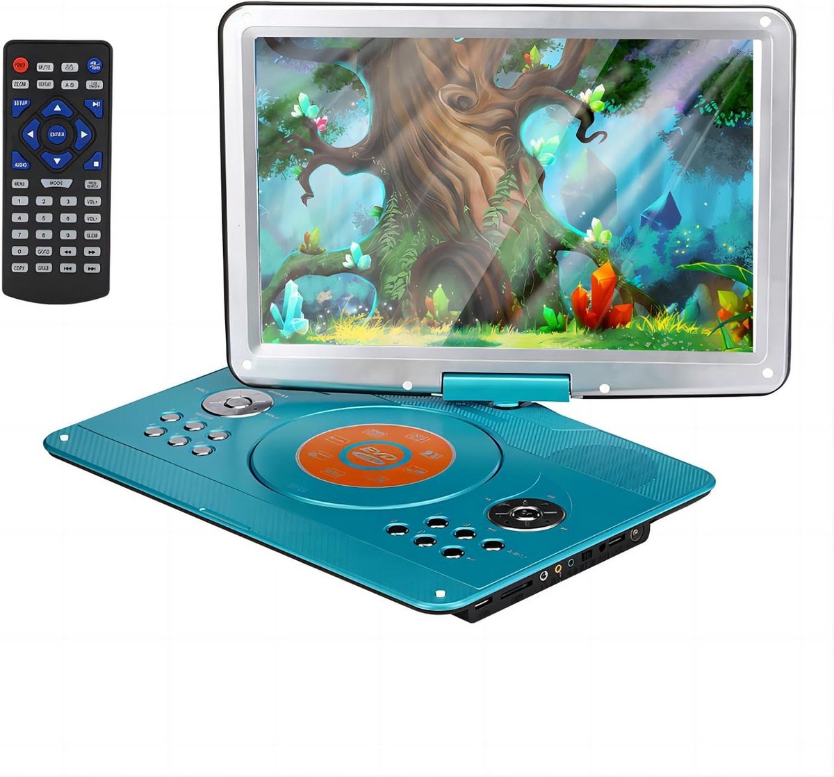 Draagbare DVD-speler 14 inch met Oplaadbare Batterij en Afstandsbediening