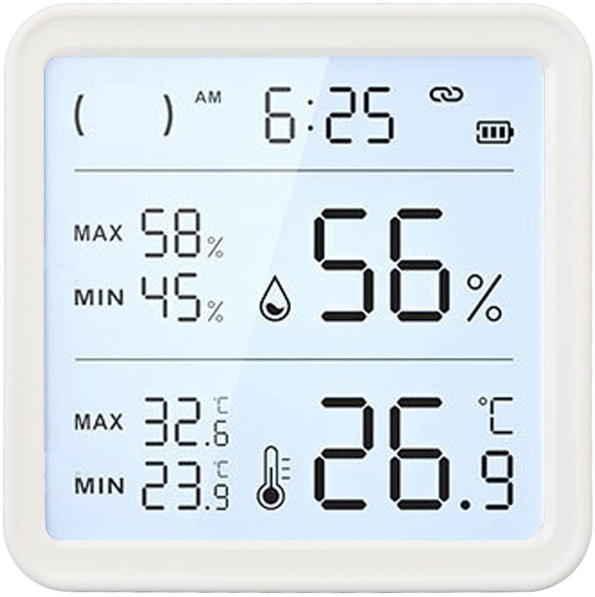 Digitale Thermometer en Hygrometer Binnen voor Kamer, Terrarium en Kas