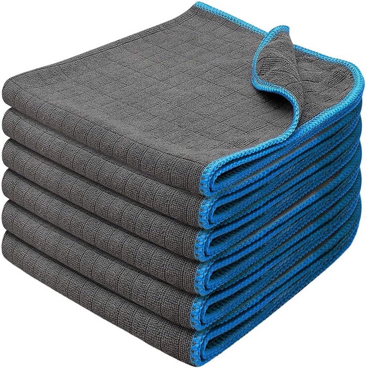 6-Pack Microvezel Doeken 40x40 cm - Extra Zacht en Sterk Absorberend
