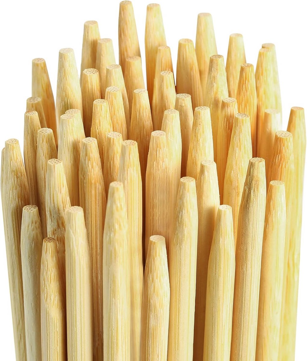 120 Stuks Extra Lange Bamboe Roosterstokken voor Marshmallows en Hotdogs - 90 cm