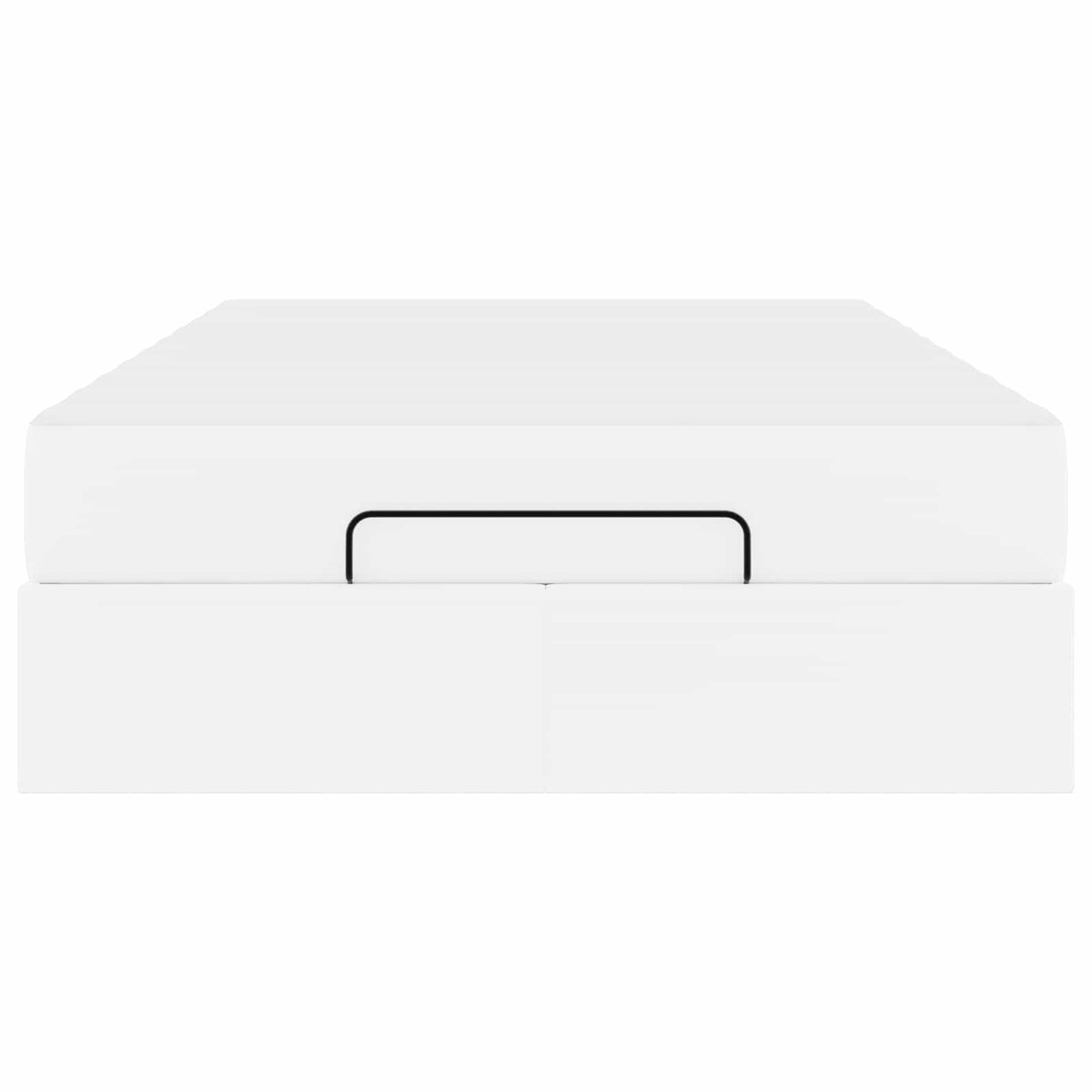 vidaXL - Bedframe - met - matras - Anders - 2 - st - Wit - PVC