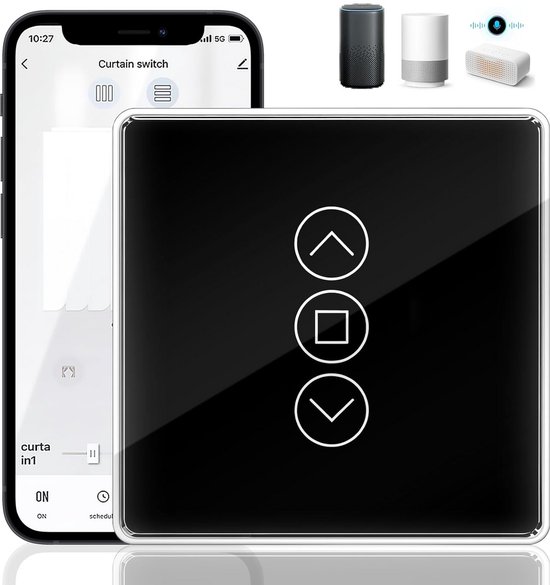 Moes WIFI Rolluikschakelaar Werk met Tuya Smart en SmartLife! Google Assistant 600W 10A 1-kanaal opbouw vanaf € 34,80 (april 2026