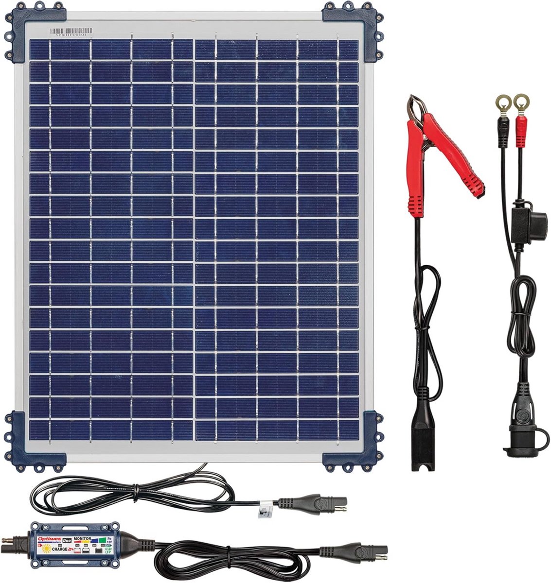 Zonnepaneel Acculader Druppellader 20W voor 12V/12.8V Gesloten Accu's