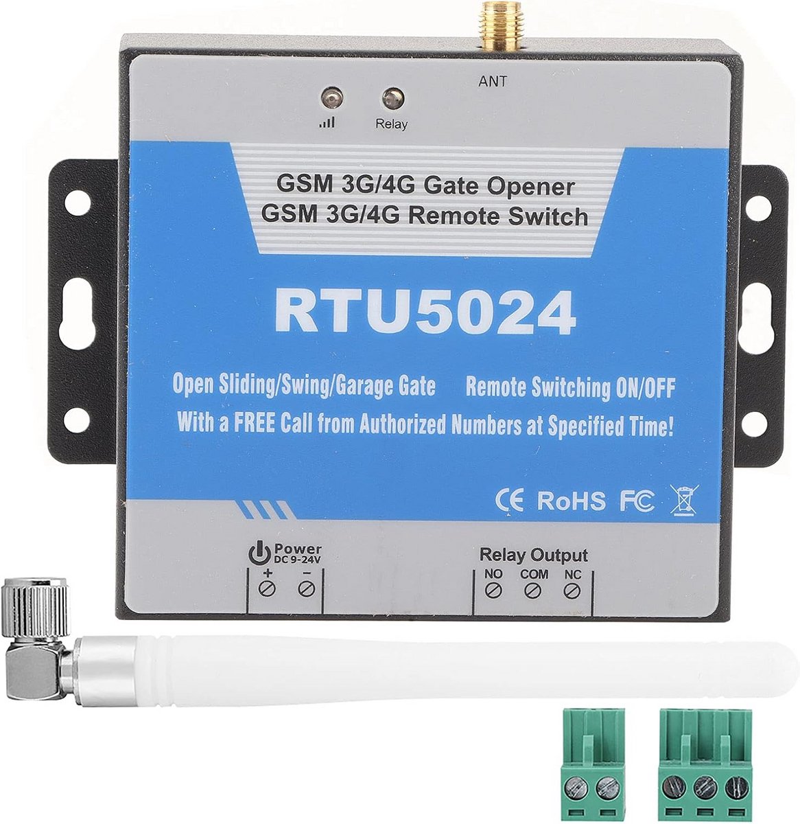 GSM Poortopener Toegangscontroller voor Deur, Hek en Garagedeur Bediening via Oproep SMS