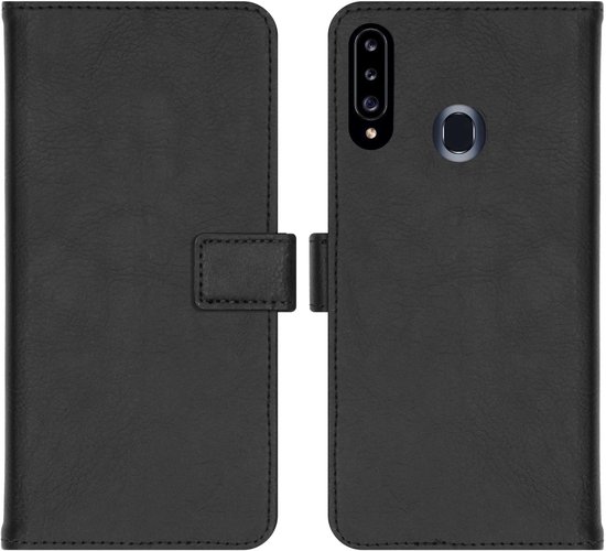 Coque Samsung Galaxy A20s avec porte-cartes - Bookcase de Luxe iMoshion - Zwart
