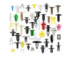 Jhubers Goods - Autobeveiliging - Bumper Clip - Universele Autoschade - Kunststof - 100 Stuks - Geschikt voor Alle Automodellen - Zwart - Autoaccessoires - Bevestigingsmateriaal