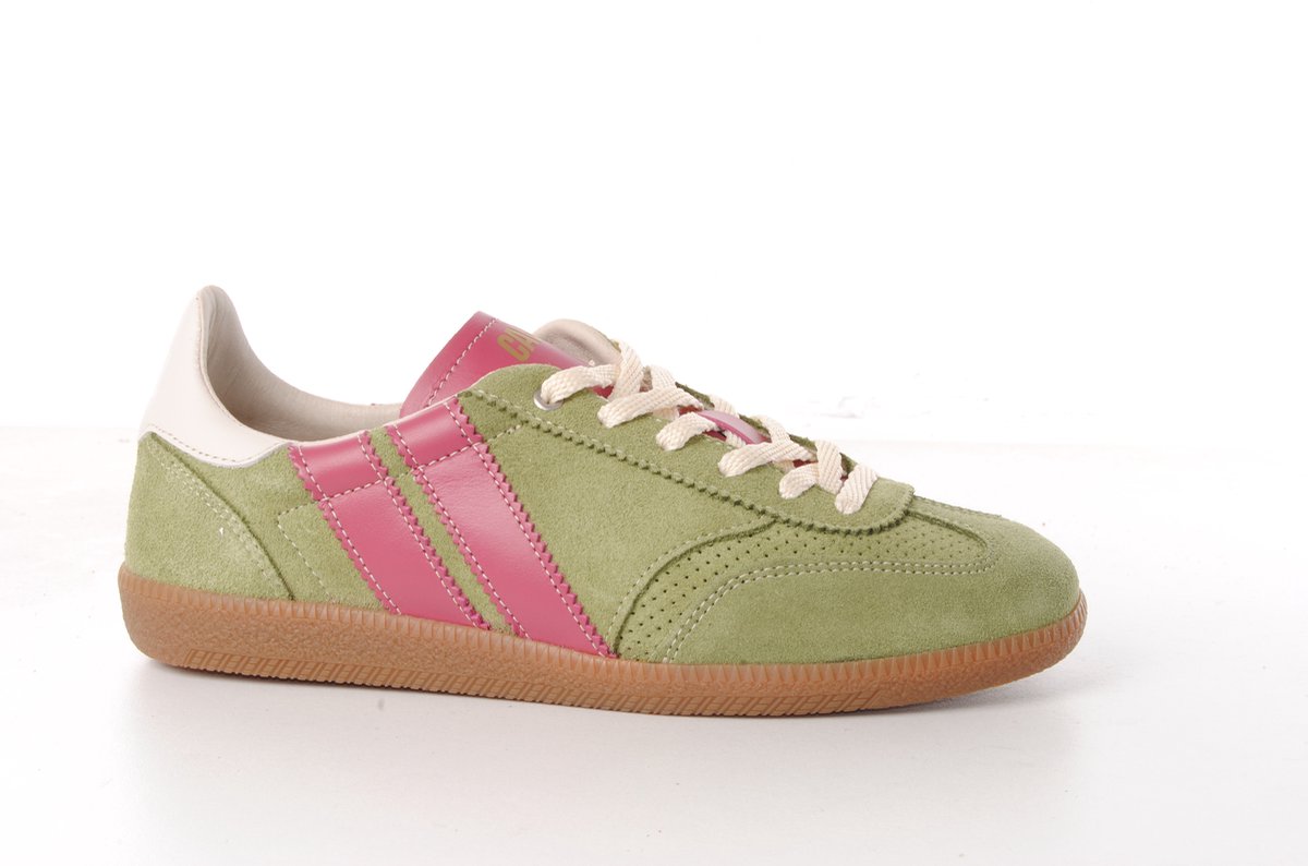 Caval dames sneaker ssymmetrisch suede kaki!