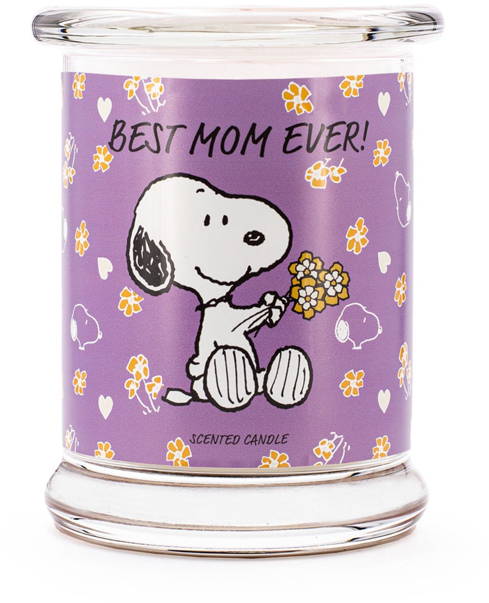 Peanuts Geurkaars - met tekst Beste mama ooit paars