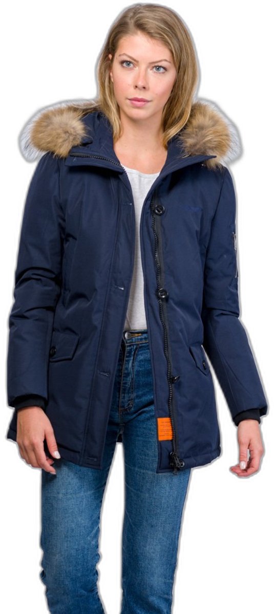 Damesjas Bombers Snow Blauw