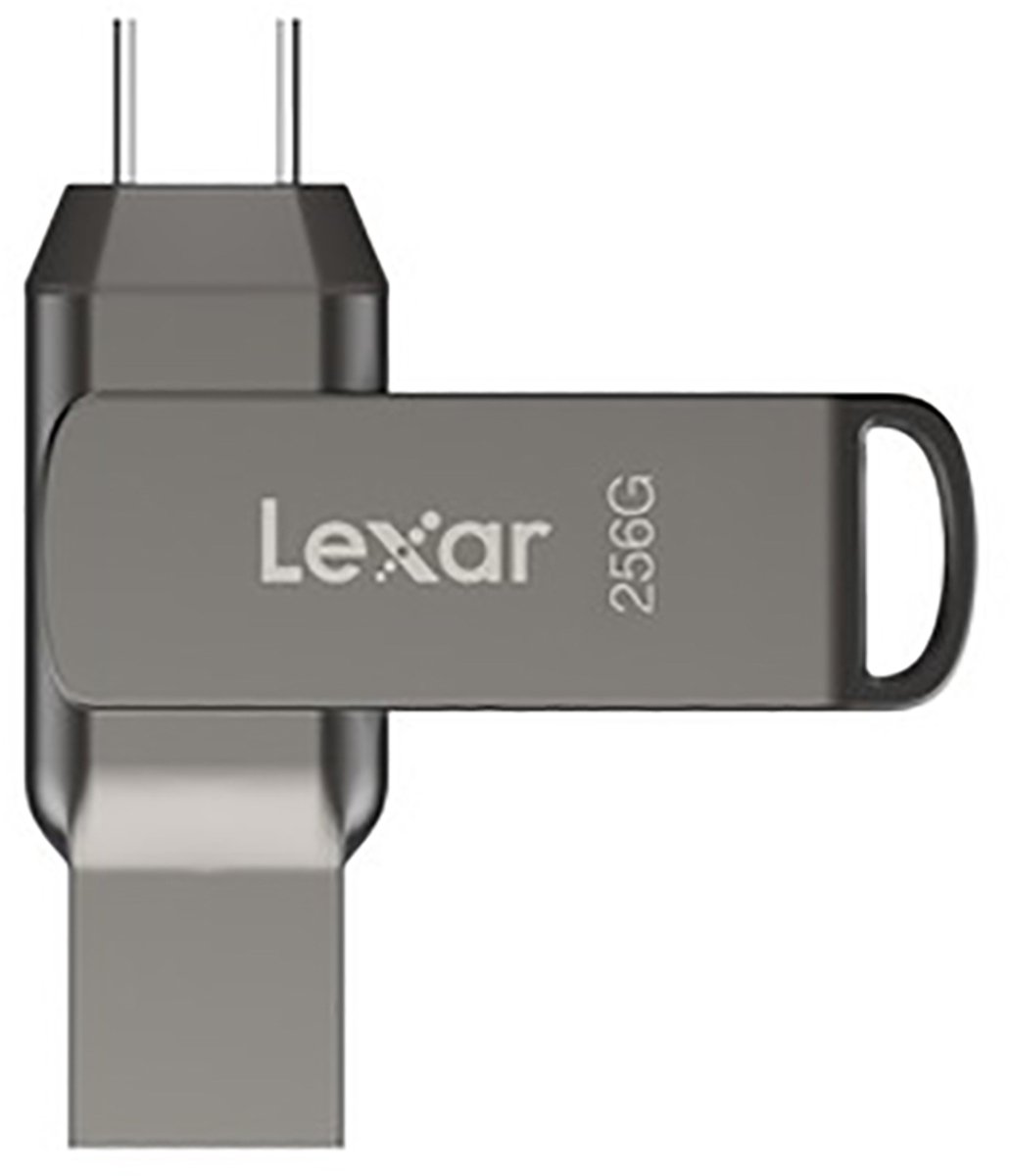 Lexar JumpDrive Dual Drive D400 USB 3.1 Type-C 256GB Grijs