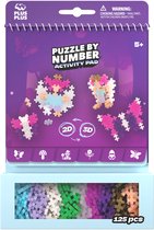 Plus-Plus Activity Pad Enchanted Forest Puzzle by Number – 4348 – Bouwspeelgoed en puzzel – Constructiespeelgoed – Set met bouwstenen – Vanaf 5 jaar