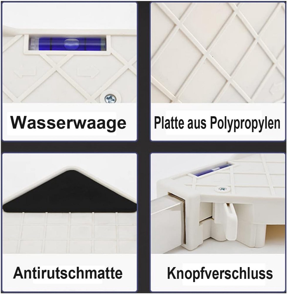 Verstelbaar Onderstel voor Wasmachine, Koelkast en Diepvriezer - Antitrilling & Antislip