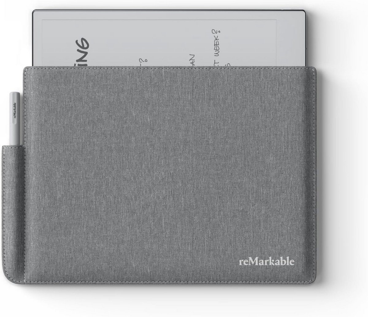 Polymeer Hoes voor Tablet met Penhouder voor reMarkable 2 - Grijs
