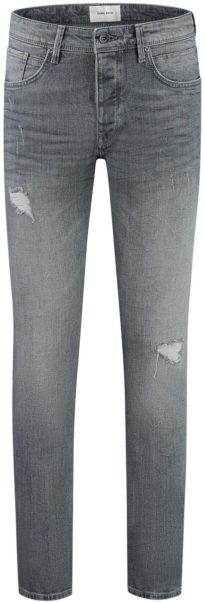 Pure Path The Ryan Slim Fit Jeans Denim Mid Grey (W1226 - 86)
