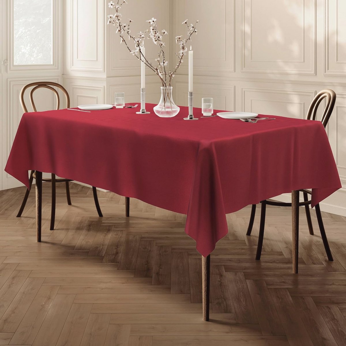 Ecru Kleur Tafelkleed Rectangular 140 x 240 cm - Keuze uit Kleuren