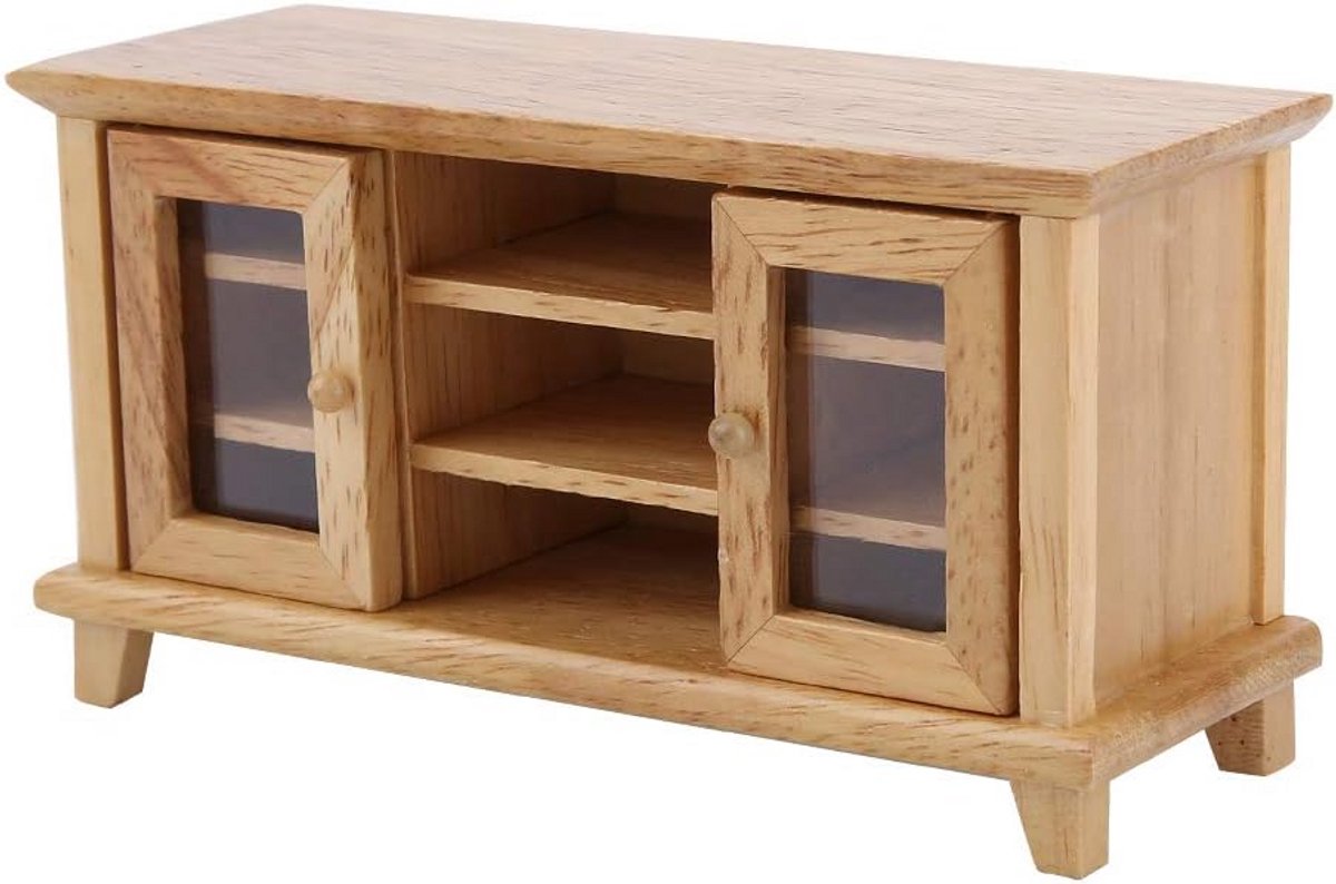 Poppenhuismeubilair Miniatuur TV-meubel voor 1:12 Poppenhuisdecoratie