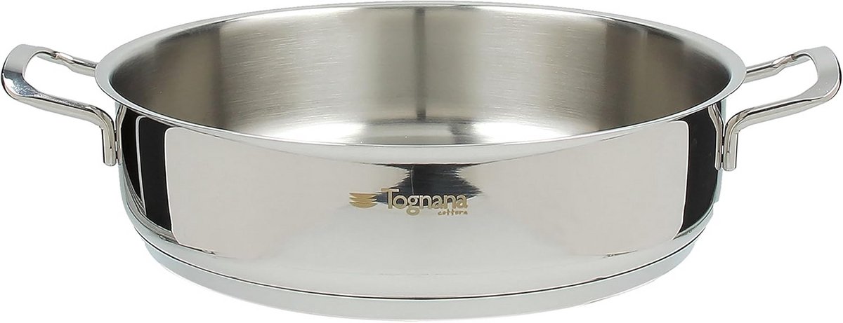 RVS Pan 28 cm met Twee Handvatten - Geschikt voor Inductie