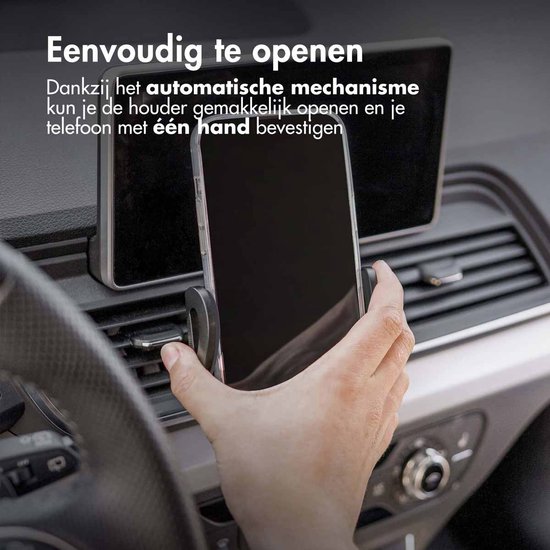 imoshion 3-in-1 Telefoonhouder Auto met Krachtige Zuignap voor Dashboard / Raam / Ventilatierooster - Verstelbaar en 360° Draaibaar - GSM Houder - Universeel