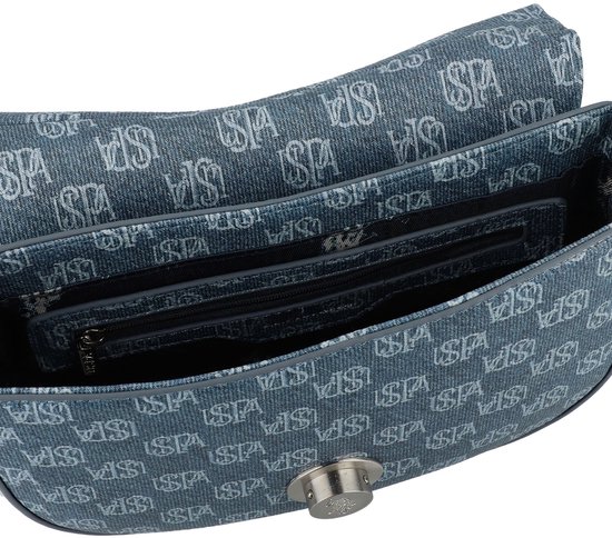 U.S. POLO ASSN. Sac à épaule bandoulière Exotic Flap Crossbody Bag Denim Bleu gris