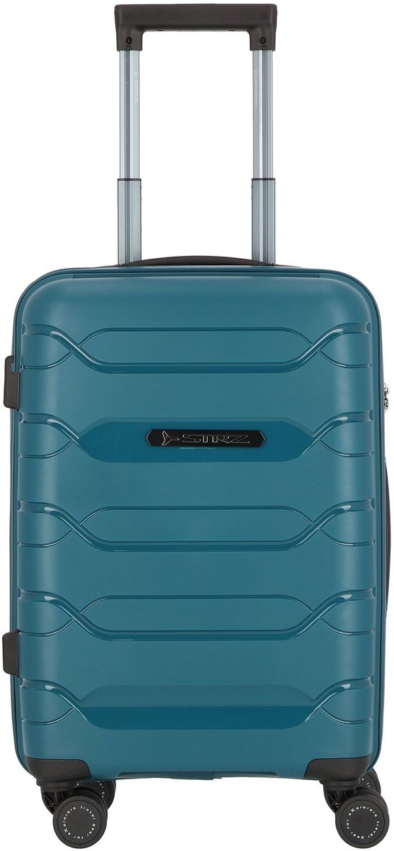 Polestream Strz by Asteroid 4 wielen Cabinewagen 55 cm - Harde bagage - TSA slot - deepsea green
