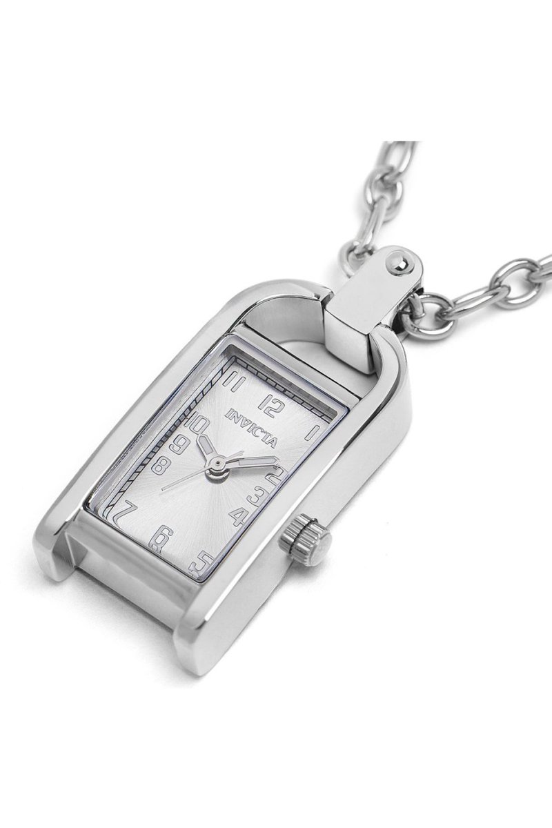 Invicta Mini - Necklace 49934 Dames Horloge - Waterdicht - Analoog - Quartz Uurwerk - Roestvrij Staal met zilveren Wijzerplaat - 17mm