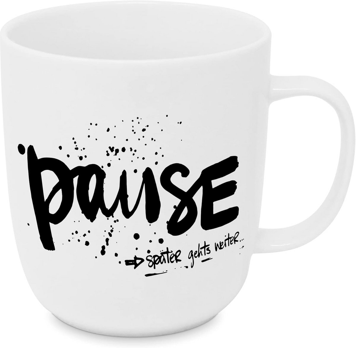 Porseleinen Koffiemok met Inspirerende Tekst 350ml