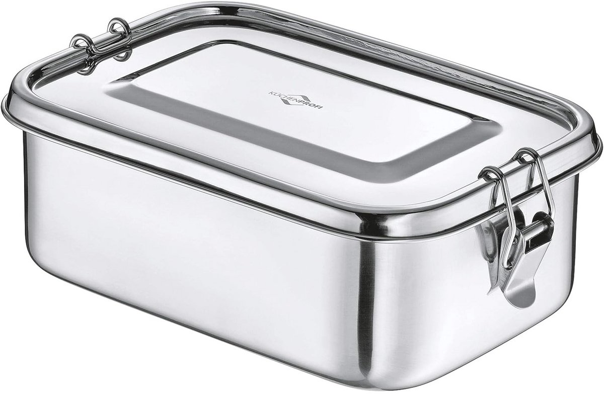Lunchbox Glas met Verstelbare Divider - Grijs - One Size