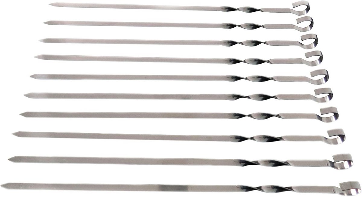Roestvrijstalen Spiesen voor Sjaslijk en Grillen - 20 Stuks van 40 cm